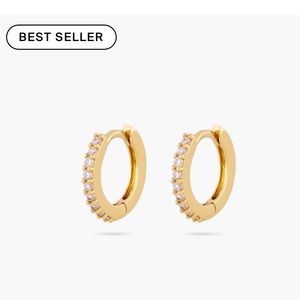 Mini Pave Huggies (Pair of 2)